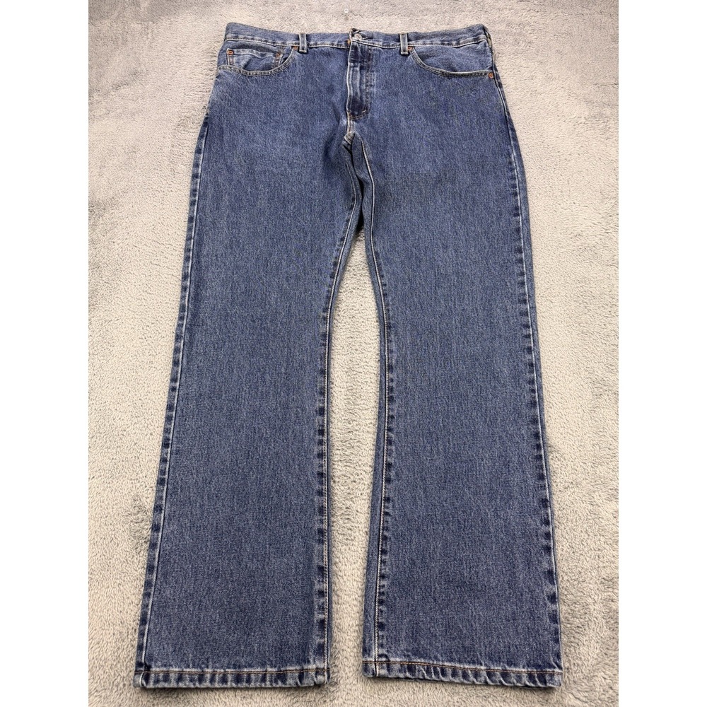 Levis 517 Jeans Mens 40x30 Blue Bootcut Distress Denim Cowboy Western
